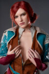 Game Lady Triss Merigold Silicone Sex Doll 168cm5ft6 E-cup The Witcher 3 Cosplay (8)