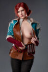 Game Lady Triss Merigold Silicone Sex Doll 168cm5ft6 E-cup The Witcher 3 Cosplay (8)