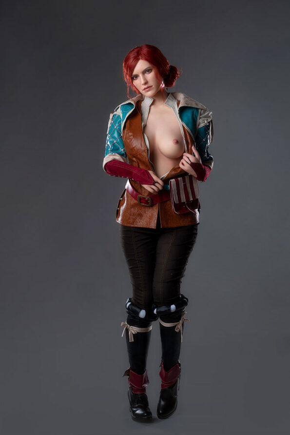 Game Lady Triss Merigold Silicone Sex Doll 168cm5ft6 E-cup The Witcher 3 Cosplay (15)