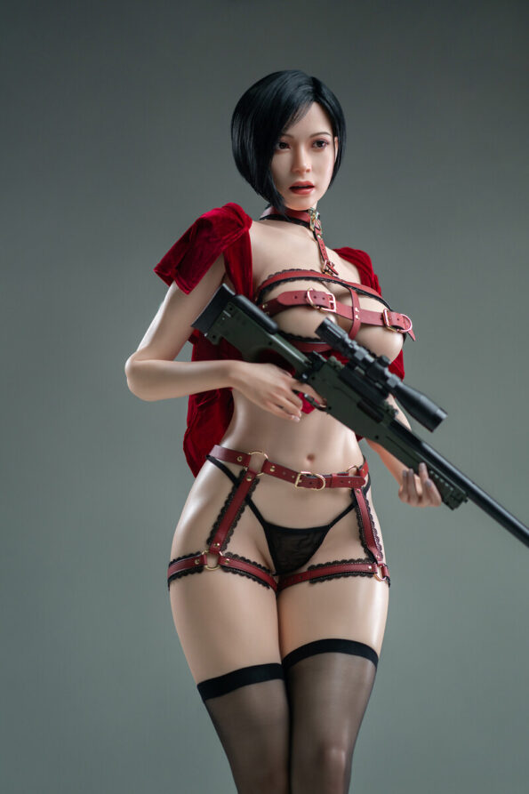 Game Lady Ada Wong Silicone Sex Doll 166cm5ft5 E-cup Moveable Jaw (30)